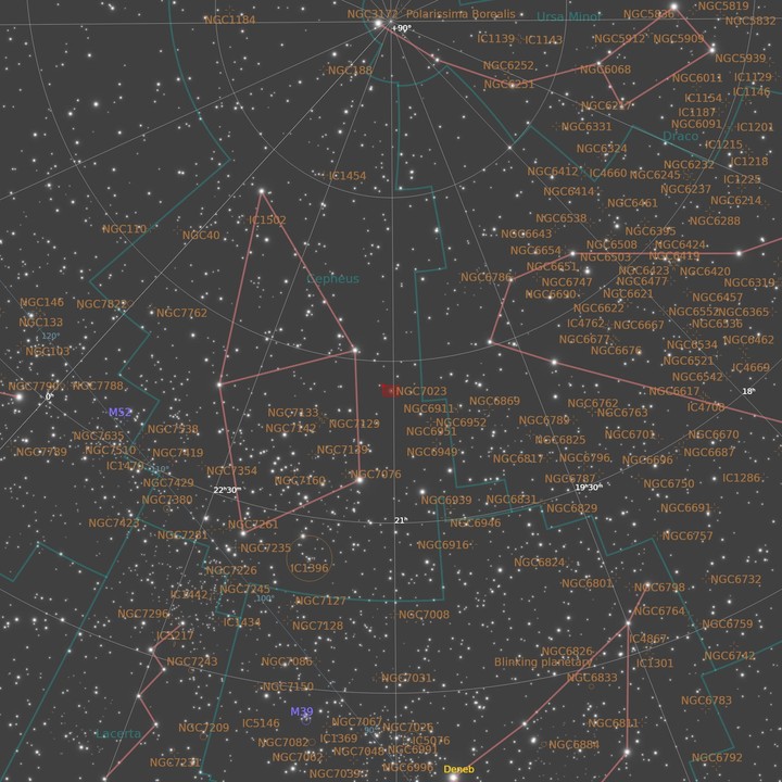 IrisNebula Findingchart