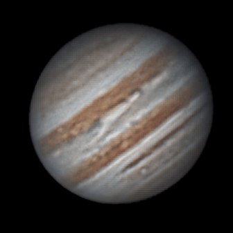 Geanimeerde Jupiter-reeks